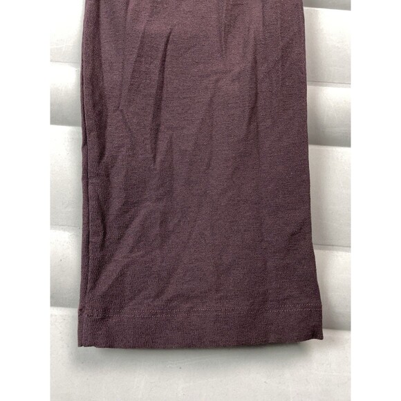 Eileen Fisher Women XL Stretch Crepe Slim Ankle Pant Purple Pull On Drapey READ - Picture 9 of 9